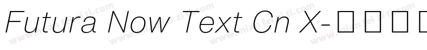 Futura Now Text Cn X字体转换